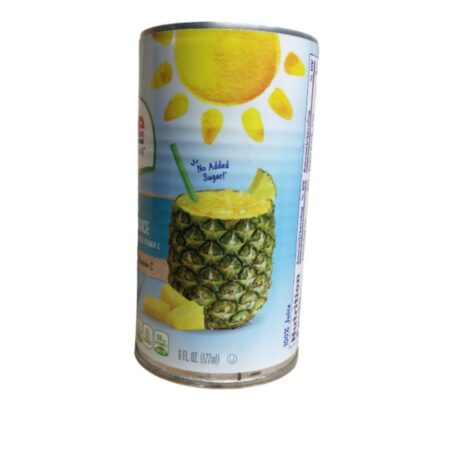 100% Pineapple Juice 6 Fl Oz (177 ml)