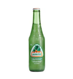 Jarritos Grapefruit Mexican Soda Soft Drink in Glass Bottle