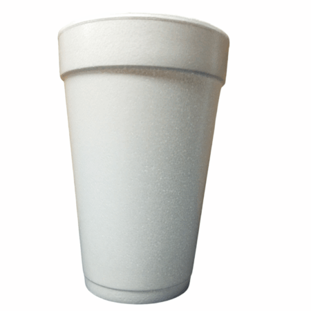 Hot-Cold Insulated 16 Oz Food Container - Clear X-Slot Flat Lid -25 Ct