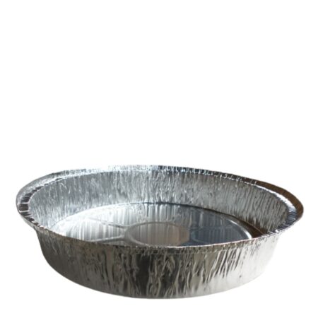 9" Round Aluminum Food Pan - 25 Count - 9" Dome Lid