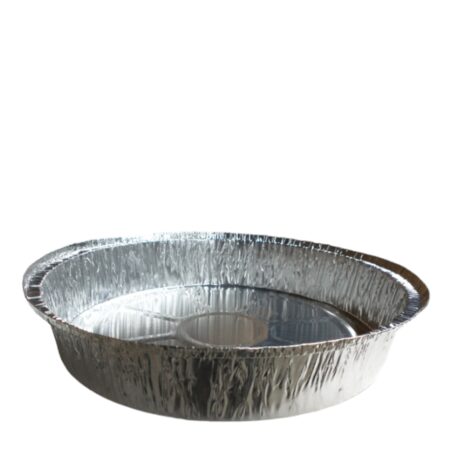 7" Round Aluminum Food Pan - 25 Count - 7" Dome Lid