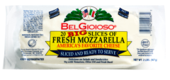 BelGioioso - Pre-Sliced Fresh Mozzarella Log - 2 Lb Pkgs