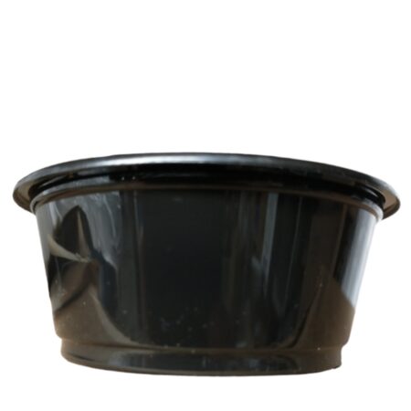 Souffle Cup, Black, 3.25 Oz, 125 Ct - 75 mm Lid