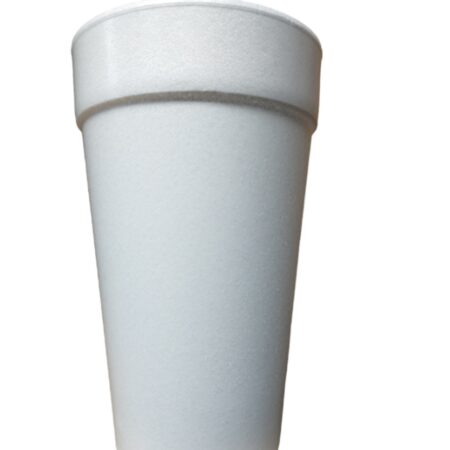 20 Oz Tall Foam Cup - Clear X-Slot Flat Lid - 25 Ct