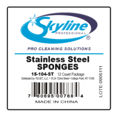 Stainless Steel Scrubbers - 12 Ct